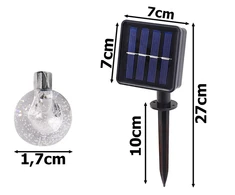 LED lempučių girlianda sodui, 4,5m