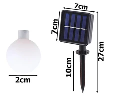 LED lempučių girlianda sodui, įvairiaspalvė
