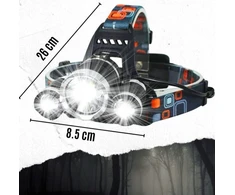 LED pakraunamas galvos žibintuvėlis, IPX-44