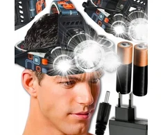 LED pakraunamas galvos žibintuvėlis, IPX-44