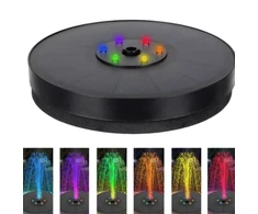 LED sodo fontanas su saulės baterija