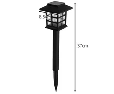 LED Sodo šviestuvai su saulės baterija, 6 vnt.