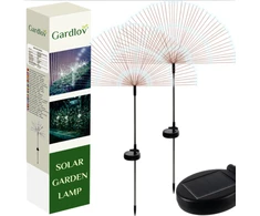 LED Sodo šviestuvai su saulės baterija Dandelion, 2 vnt.