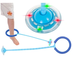 LED šokdynė su gimnastikos lanku, mėlyna