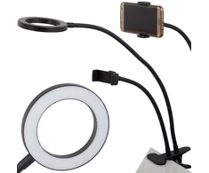 LED USB stalinė lempa su telefono laikikliu