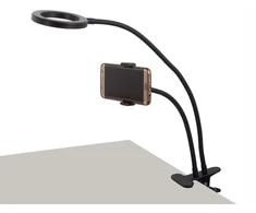 LED USB stalinė lempa su telefono laikikliu