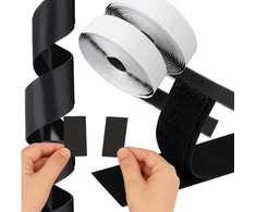 Lipni velcro juosta su kabliukais, 5 m, juoda
