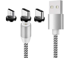 Magnetinis įkrovimo laidas 3w1 micro typ-c