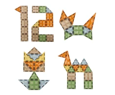 Magnetinis šviečiantis konstruktorius, 124 d.