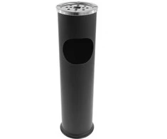 Peleninė šiukšliadėžė 8l, juoda