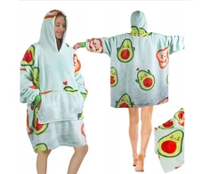 Šiltas Pledas - Džemperis "Avokadas 2in1" oversize, XXL