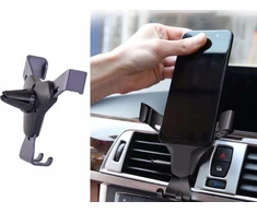 Telefono laikiklis automobiliui, juodas