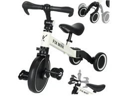 Triratis balansinis dviratukas Trike Fix, baltas