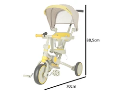 Triratukas Trike Fix 6in1, geltonas