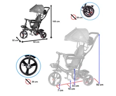 Triratukas Trike Fix Lite, pilkas