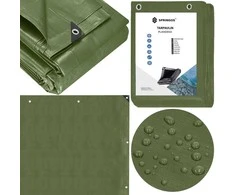 Brezentas Springos 5x8 m 120 g/m² žalias