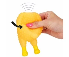 Šunų žaislas Springos PA0285, viščiuko formos, 12,5 cm