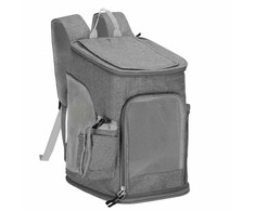 Gyvūnų transportavimo kuprinė šunims ir katėms Springos PA0232 39 x 28 x 27 cm pilka