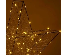 Kalėdinė dekoracija Springos 100 LED žvaigždė, šiltai balta šviesa