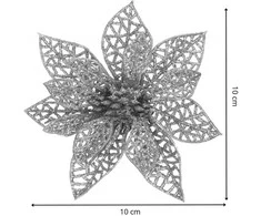 Kalėdinė puošmena Poinsettia Springos 10x10 cm