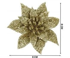 Kalėdinė puošmena Springos poinsetija 8x8 cm