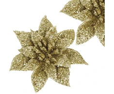 Kalėdinė puošmena Springos poinsetija 8x8 cm