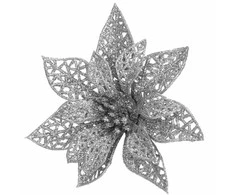 Kalėdinė puošmena Poinsettia Springos 10x10 cm