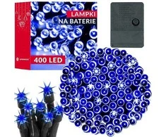 Kalėdinės lemputės Springos 400 LED, 26 m, mėlynos