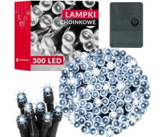 Kalėdinės lemputės Springos 300 LED, 21 m, šaltai balta