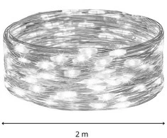 Kalėdinės lemputės Springos, 20 LED, 2 m, šaltai balta