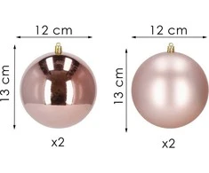 Kalėdiniai žaisliukai Springos CA1187 12 CM 4 vnt.