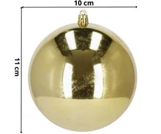 Kalėdiniai žaisliukai Springos CA1188, 10 cm, 6 vnt.