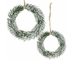 Dekoratyvinė šakelė Springos, 10 cm, ruda/balta/žalia