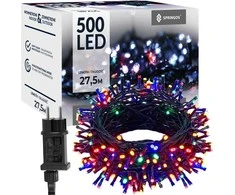 Kalėdų eglutės girlianda Springos 500 LED 27,5 m su 8 apšvietimo režimais