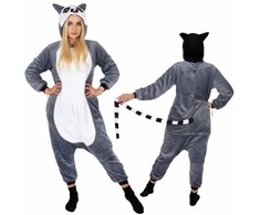 Kigurumi pižama su lemūro raštu Springos HA7343, dydis M