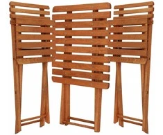 Lauko baldų komplektas Springos Baldų komplektas, buko ,sulankstomas, rudas
