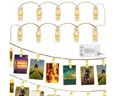 LED segtukų girlianda Springos CL4131, 10 LED, 1,35 m