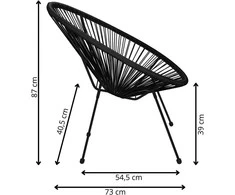 Springos Sodo kėdė 72 × 82 × 85 cm