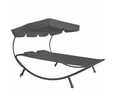 Sodo sofa Springos GF2002 su skydeliu ir pagalvėmis
