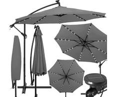 Sodo skėtis su LED ir saulės baterija Springos GU0046 300 cm