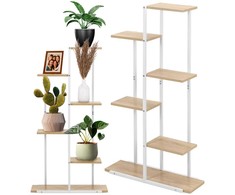 Springos Baltas metalinis vazonas 60x20x113 cm GA0212