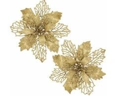 Dirbtinė gėlė Springos 14x16 cm, auksinė