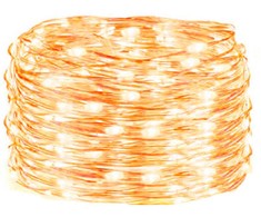Springos LED kalėdinė girlianda, 300 mikro LED, 8 režimų, šiltai balta, 33 m