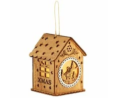 Kalėdinė medinė dekoracija Springos 6 x 9 cm