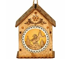 Kalėdinė medinė dekoracija Springos 6 x 9 cm