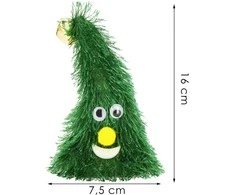 Šokanti Kalėdų eglutė Springos® su dainuojančiomis melodijomis, 16 cm