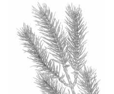 Dekoratyvinė šakelė Springos, 47 cm, žalia/sidabrinė