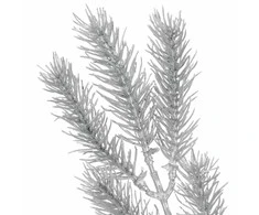 Dekoratyvinė šakelė Springos, 47 cm, žalia/sidabrinė