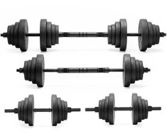 Springos Hanteliai 2 x 15 kg juodi