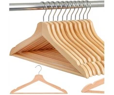 Springos Medinės pakabos HG0085 10 vnt.